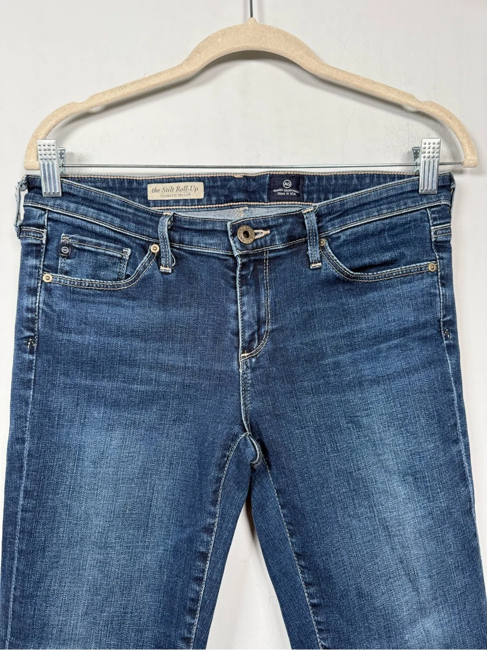 AG Adriano Goldschmied The Stilt Roll Up Slim Skinny Jeans Size 28R